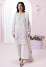 Qalamkar Qprints 25 – EM-01 (A) IVY | Digital Printed Lawn Suit with Embroidered Neckline - Patel Brothers NX 10