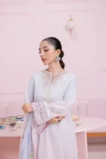 Qalamkar Qprints 25 – EM-01 (B) BLAIR | Digital Printed Lawn Suit with Embroidered Neckline & Dupatta - Patel Brothers NX 11