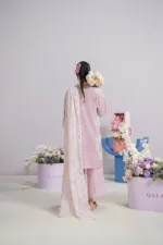 Qalamkar Qprints 25 – EM-02 (B) KIRA | Digital Printed Lawn Suit with Embroidery & Block Printed Chiffon Dupatta - Patel Brothers NX 9