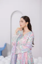 Qalamkar Qprints 25 – EM-03 (A) JADE | Digital Printed Lawn Suit with Embroidery & Printed Dupatta - Patel Brothers NX 17