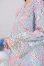 Qalamkar Qprints 25 – EM-03 (A) JADE | Digital Printed Lawn Suit with Embroidery & Printed Dupatta - Patel Brothers NX 13