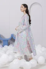 Qalamkar Qprints 25 – EM-03 (A) JADE | Digital Printed Lawn Suit with Embroidery & Printed Dupatta - Patel Brothers NX 16