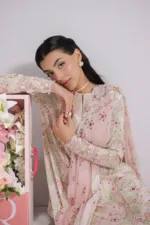 Qalamkar Qprints 25 – EM-03 (B) MIRA | Printed Lawn Suit with Embroidered Lace & Lawn Dupatta - Patel Brothers NX 13
