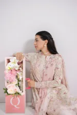 Qalamkar Qprints 25 – EM-03 (B) MIRA | Printed Lawn Suit with Embroidered Lace & Lawn Dupatta - Patel Brothers NX 14