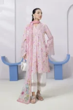 Qalamkar Qprints 25 – EM-04 (A) ANNA | Printed Lawn Suit with Embroidered Neckline & Lawn Dupatta - Patel Brothers NX 12