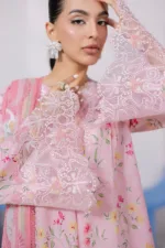 Qalamkar Qprints 25 – EM-04 (A) ANNA | Printed Lawn Suit with Embroidered Neckline & Lawn Dupatta - Patel Brothers NX 10