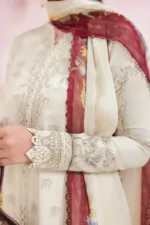 Qalamkar Qprints 25 – EM-06 (B) TALIA | Digital Printed Lawn Suit with Chikankari Embroidery & Chiffon Dupatta - Patel Brothers NX 11