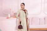 Qalamkar Qprints 25 – EM-06 (B) TALIA | Digital Printed Lawn Suit with Chikankari Embroidery & Chiffon Dupatta - Patel Brothers NX 15