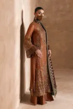 Burnt Copper & Plum Contrast Chiffon Embroidered Suit | LA-904 - Patel Brothers NX 15