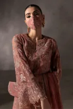 Pastel Tangy Hand-Embroidered Chiffon Suit | LA-907 - Patel Brothers NX 21