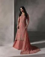 Pastel Tangy Hand-Embroidered Chiffon Suit | LA-907 - Patel Brothers NX 24