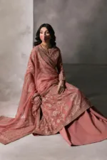 Pastel Tangy Hand-Embroidered Chiffon Suit | LA-907 - Patel Brothers NX 22